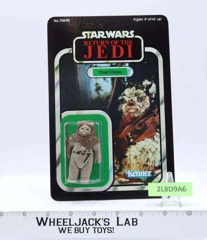 Chief Chirpa RECARDED REPRO Star Wars ROTJ 1983 Kenner Action Figure MOSC Cover