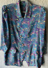 Dress Jacket Women Handmade No Tag appr size 14 Flared Hip Multi Chest 44in
