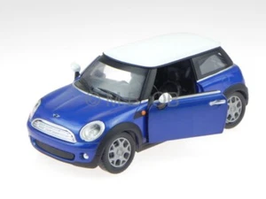Mini Cooper R56 2008 blue diecast model car 71013 NewRay 1/24 - Picture 1 of 7