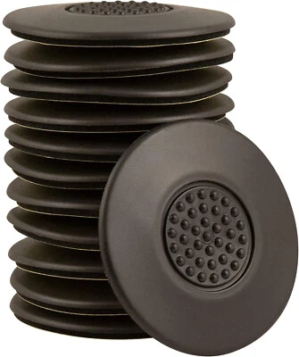 SOFT TOUCH NEW! SoftTouch 2 1/2" Round Self-Stick Gripper Pads 12 Pack, Brown