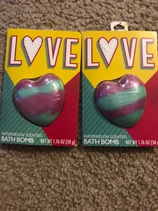Taste Beauty LOVE Bath Bomb Watermelon Scent - Pack Of 2 - New In Package - Picture 1 of 1