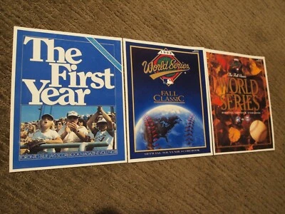 Toronto Blue Jays Program Cover 8x10 Photos for 2 Series Wins & 1977 Yearbook - Image 1 of 4