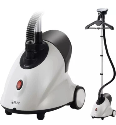 Vaporizador de ropa de pie blanco Salav GS18-DJ/120 con mango ajustable  Foto 1 de 4