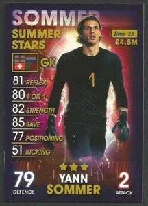 TOPPS MATCH ATTAX 101-2019-20- #028-SWITZERLAND-YANN SOMMER - Picture 1 of 1