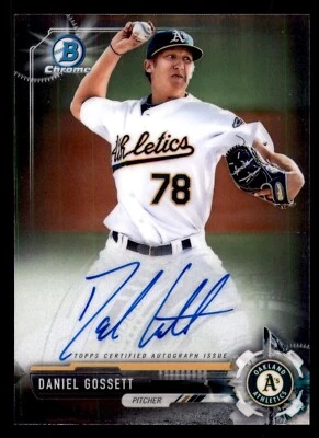 2017 Bowman Chrome Prospect Autographs #CPA-DG Daniel Gossett AUTO - Image 1 of 2