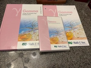 Math-U-See Gamma Instructional Manual with DVD and Student Test Book (new) - Picture 1 of 3