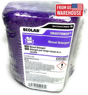EcσLab SmartPower Manual Detergent 2lb 3/Case - Phosphate Free Solid Formula - Изображение 1 из 4