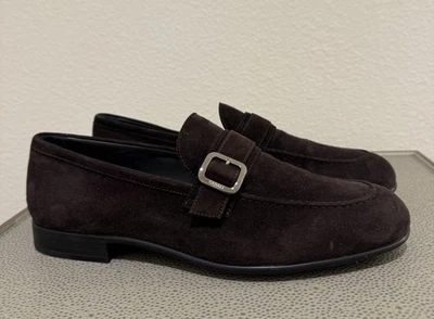 Canali Men's Suede Loafers Brown Size 8 / 41 EU Made In Italy - Image 1 of 4