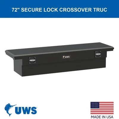 FOR 2002-2010 Dodge Ram 1500 72" Secure Lock Crossover Truck Tool Box - Image 1 of 4