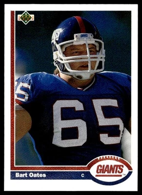 1991 Upper Deck Bart Oates New York Giants #418 - Image 1 of 2