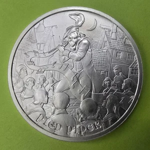 Silber 1 oz RATTENFÄNGER BU Medaille - Provident Medieval Legends Serie - Bild 1 von 2