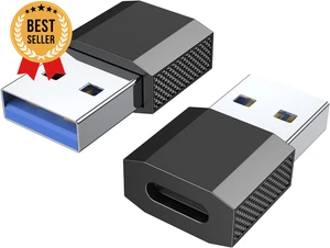 Adattatore USB C Femmina a USB Maschio Confezione da 2 10Gbps 100W per iPhone 15 16 Pro Max - Foto 1 di 12