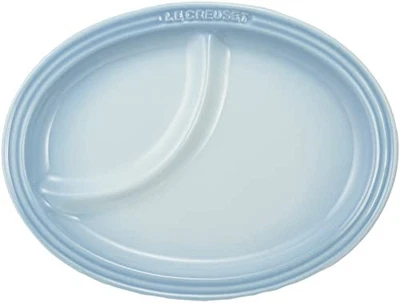 Le Creuset Placa Multiovalada Pequeña Azul Costero Resistente al Calor y al Frío Microondas Foto 1 de 3