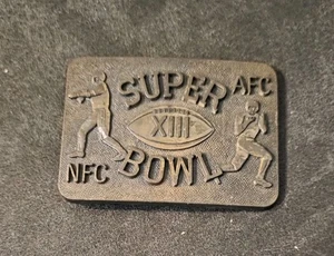Superbowl XIII Metal Belt Buckle - Picture 1 of 3