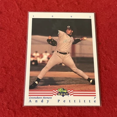 1992 Classic Best ANDY PETTITTE Card #286    Greensboro Hornets    NM-MT - Image 1 of 2