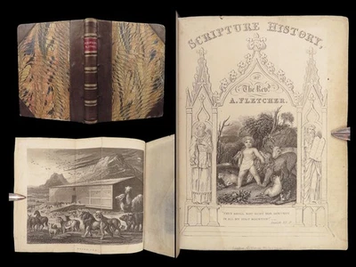 Scripture History – Alexander Fletcher – 1850 | Illustrated Bible Scenes - Image 1 of 4