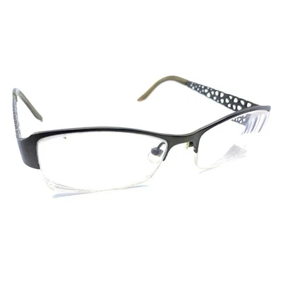 Prodesign Denmark 4348 c.9631 Gray Green Metal Half Rim Eyeglasses Frames 50-16 - Image 1 of 4