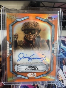 2022 Topps Finest Star Wars Hondo Ohnaka Auto 4/25 (Jim Cummings) - Picture 1 of 2
