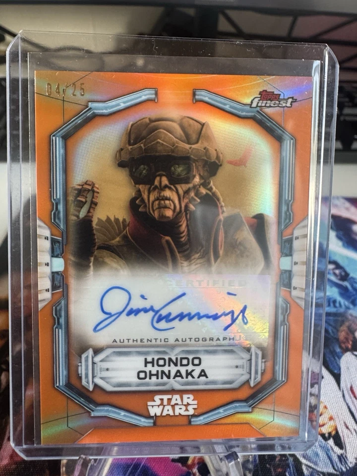 2022 Topps Finest Star Wars Hondo Ohnaka Auto 4/25 (Jim Cummings) - Image 1 of 2