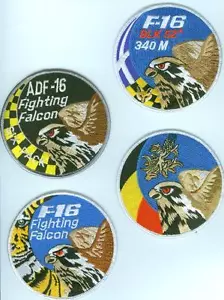FIGHTING FALCON F-16 SWIRL COLLECTIONS: Set of Four F-16 Swirls (any combo) d - Picture 1 of 6