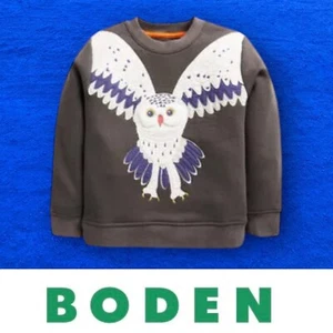 Mini Boden Harry Potter Owl Appliqué Sweatshirt, Size 4-5 Y, MSRP $49 - Picture 1 of 5