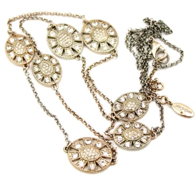 Collar Estilo Ópera Sunburst Tono Plateado y Estrás - Ann Taylor Foto 1 de 4