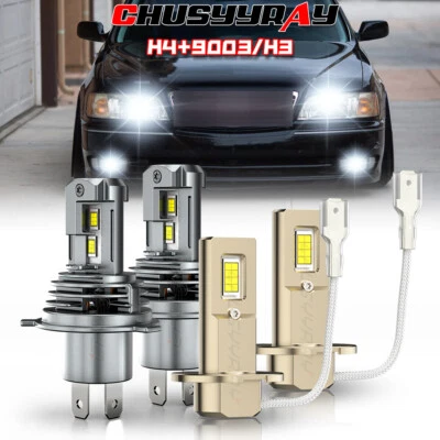 Combo faros LED haz alto/bajo + luz antiniebla 4x bombillas para Infiniti Q45 1997 1998 Foto 1 de 4