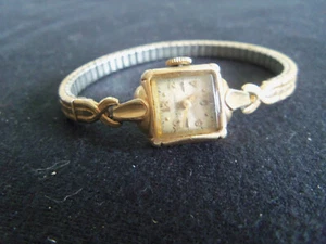 Vintage Hamilton Ladies Cocktail Watch 10K RGP Bezel Working - Picture 1 of 4