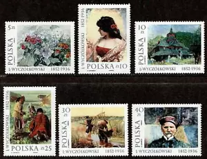 JUEGOS DE PINTURAS POLAND1980-90 x4 montado sin montar o nunca montado - Imagen 1 de 4