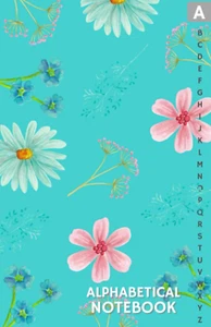 A-Z Notebook A5: Pretty Lined Journal Organizer with Printed Alphabet Tabs, F... - Picture 1 of 2