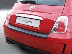 REAR BUMPER PROTECTOR SCRATCH COVER in BLACK for FIAT 500 ABARTH >3.16 RBP476 - Picture 1 of 4