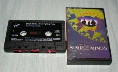 CASSETTE  AUDIO SIMPLE MINDS SREET FIGHTING YEARS VIRGIN 409 785 DE 1989 GERMANY - Photo 1/4