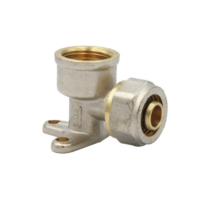 STABILO-SANITAER Klemmfitting Schraubverbinder Wandwinkel 16x2 mm 1/2" Wanscheibe Verbundrohr