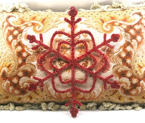 LARGE 12" RED ICED LASER CHRISTMAS SNOWFLAKE ORNAMENT w/ RED GLITTER HOME DECOR - Picture 1 of 7