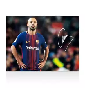 Javier Mascherano signiertes Barcelona Foto Autogramm - Bild 1 von 4