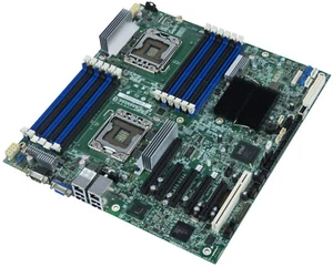 Intel S5520HC Dual LGA1366 12x DDR3 E26045-454 PCIe PCI SATA - Picture 1 of 2