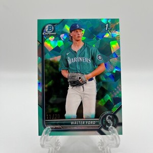 2022 Bowman Chrome Aqua Sapphire Walter Ford Rookie /20 Mariners #BDC-187 SP