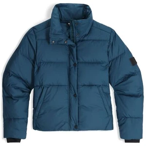Outdoor Research Coldfront Down Women's Winter Jacket, Harbor, Small - Picture 1 of 5