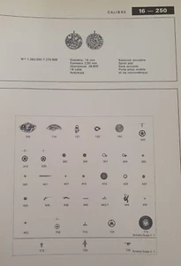 Patek Philippe Cal 16-250 Watch Movement Parts - Picture 1 of 26