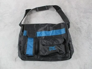 Vintage Davidoff Cool Water Messenger Bag Laptop Travel Black Blue Promo Y2K NEW - Picture 1 of 14
