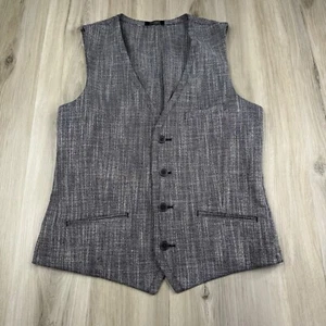 Vince Camuto Men’s Waistcoat Vest Size S Small Linen Blend Multicolor - Picture 1 of 8