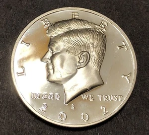 Medio dólar Kennedy 2002-S prueba 90 % plata - Imagen 1 de 4