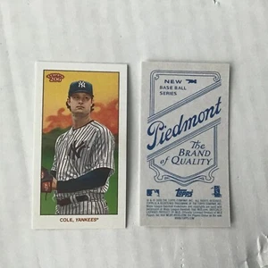 Gerrit Cole #1 Yankees Piedmont Back 2020 Topps 206 T206 Online Excl Series 1 - Picture 1 of 1