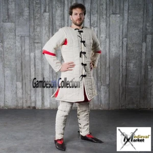 X-Mas Gift Thick Padded Medieval Gambeson costumes arming jacket for theater - Picture 1 of 2