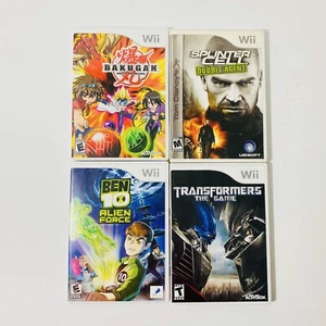 Bakugan - Splinter Cell Double Agent - Ben 10 Alien Force - Transformers Wii Lot - Picture 1 of 8