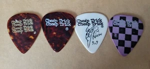 Lot of 4 Vintage Cheap Trick Guitar Pick 1980's Concert Promo Zander Nielsen - Picture 1 of 2