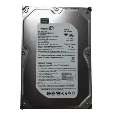 Seagate SV35.2 ST3250820AV 250GB 7200RPM IDE PATA 3.5" Internal Hard Disk Drive - Image 1 of 3