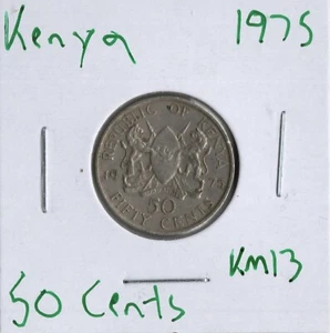 Coin Kenya 50 Cents 1975 KM13 - Picture 1 of 2