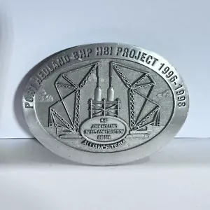 Vintage Belt Buckle Port Hedland BHP HBI Project '96-'98 Construction Mining - Picture 1 of 2