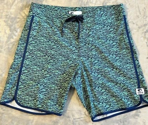 Costa Del Mar Board Shorts Mens Swimsuit Sz 34 Wilson Preppy Print Beach - Picture 1 of 8